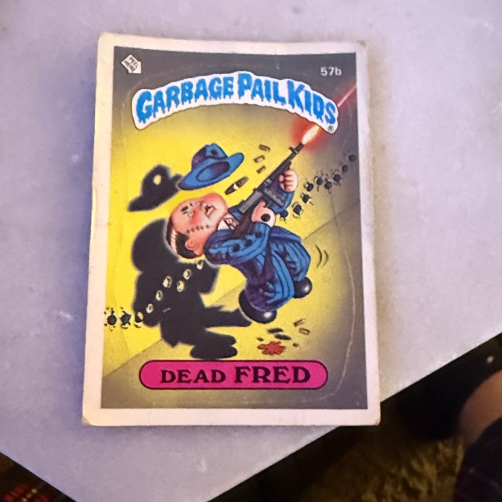 Garbage Pail Kids 'Dead Fred' Trading Card